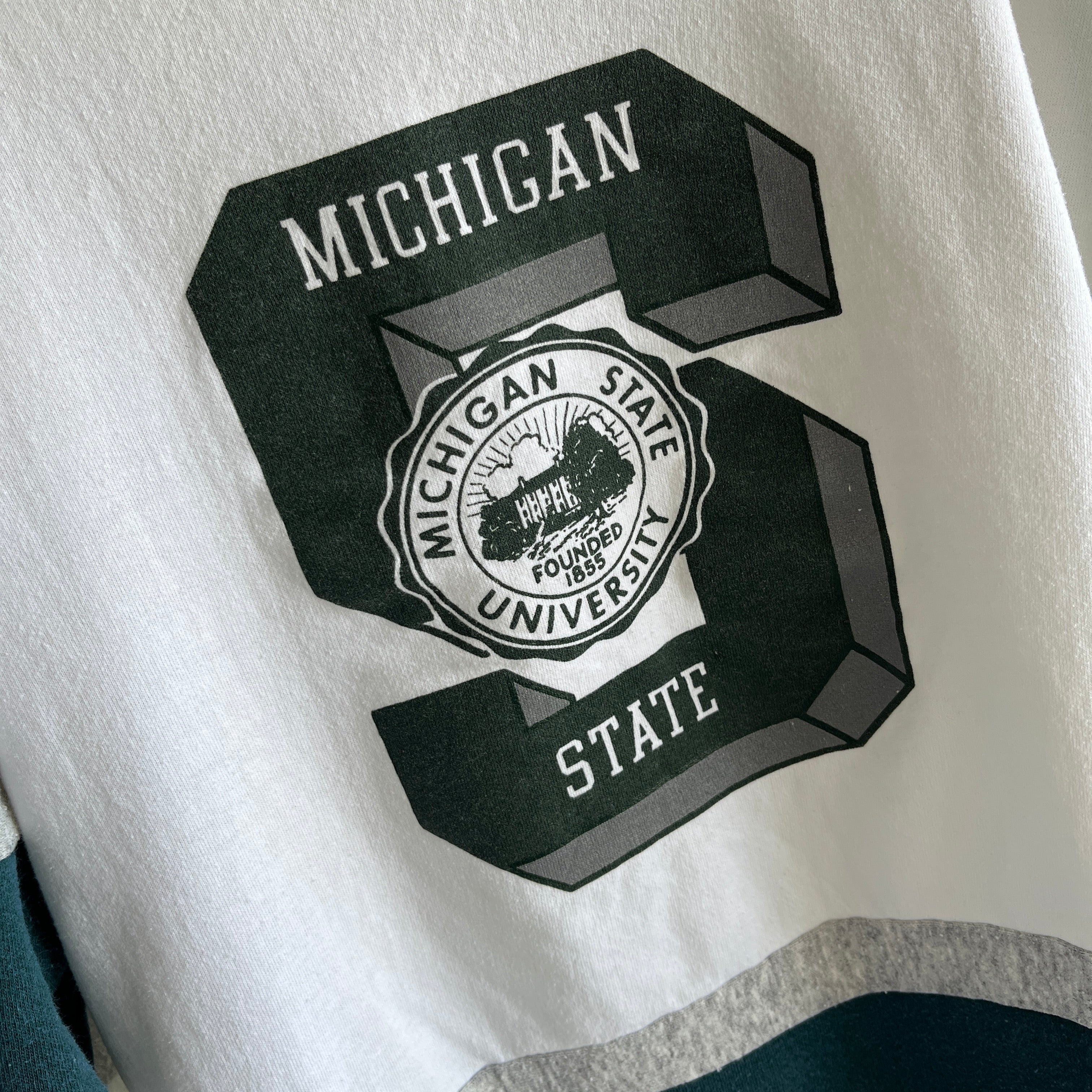 1980s Two Tone Michigan State Spartans Sweatshirt