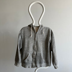 1970s Perfectly Paint Stained Smaller Gray Hoodie - The Gauge!