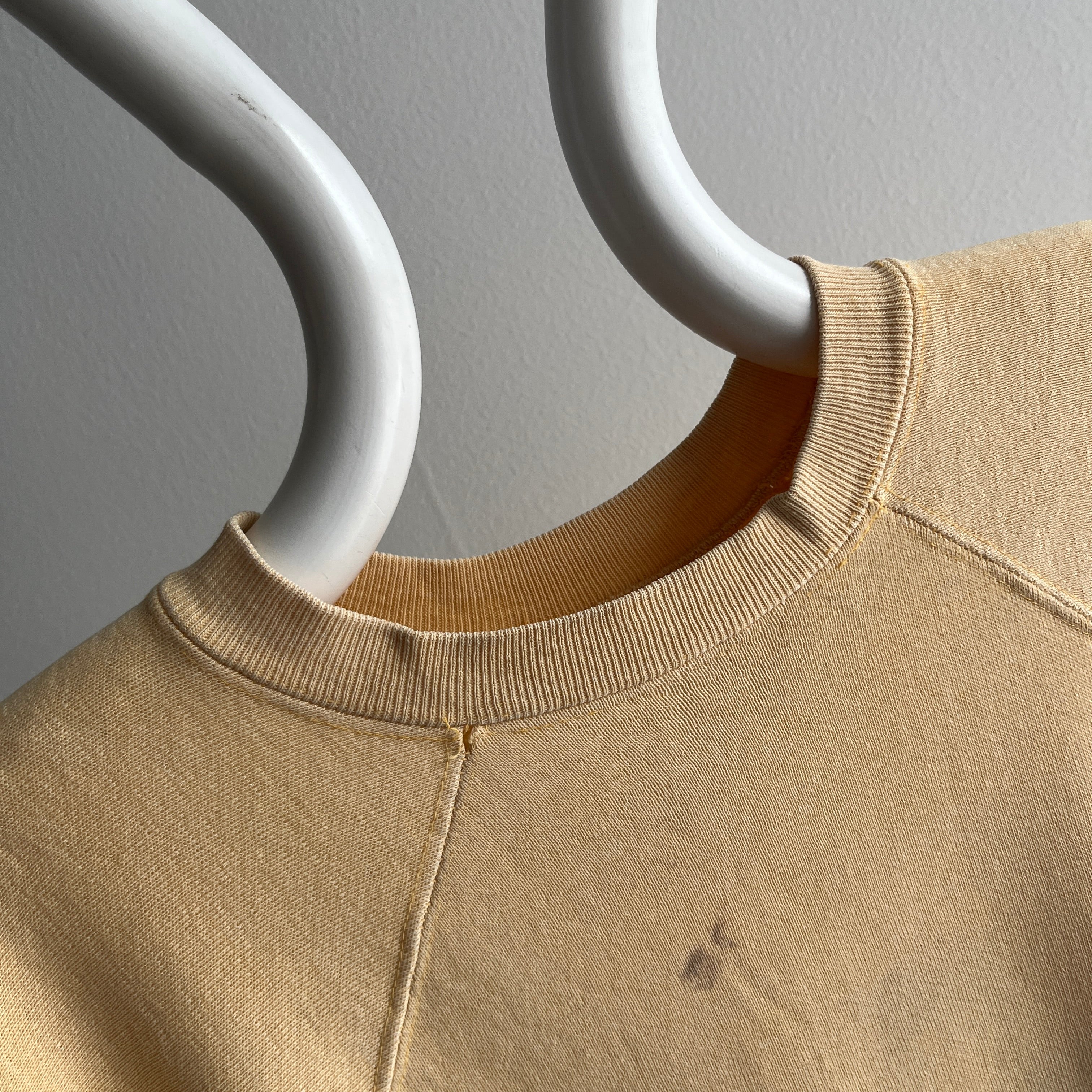 1970s Manila Folder Colored Super Stained in The Best Most Dreamy Sort of Way Soft and Worn Warm Up