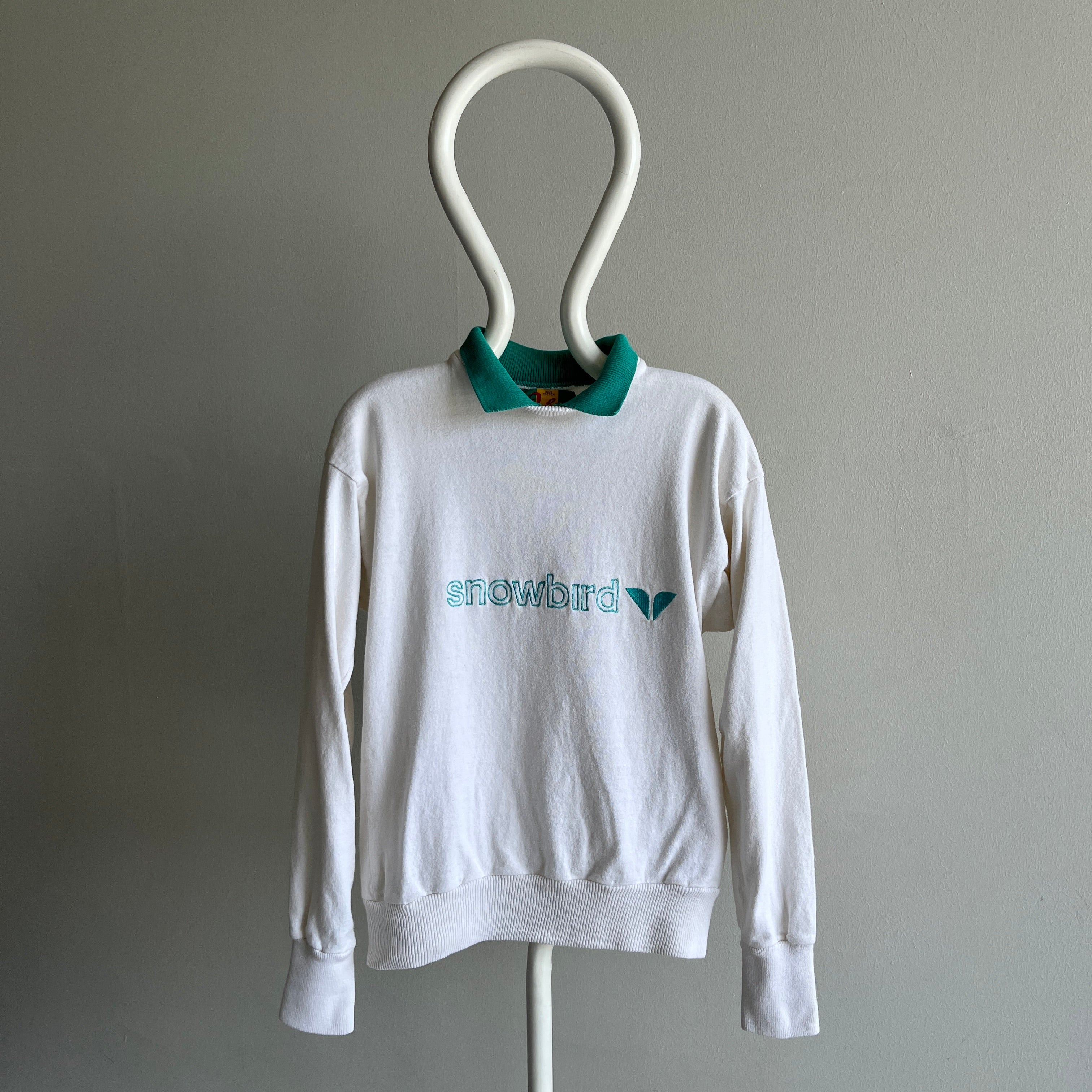 1980s Snowbird Polo Rugby Fabric Sweatshirt - WOW
