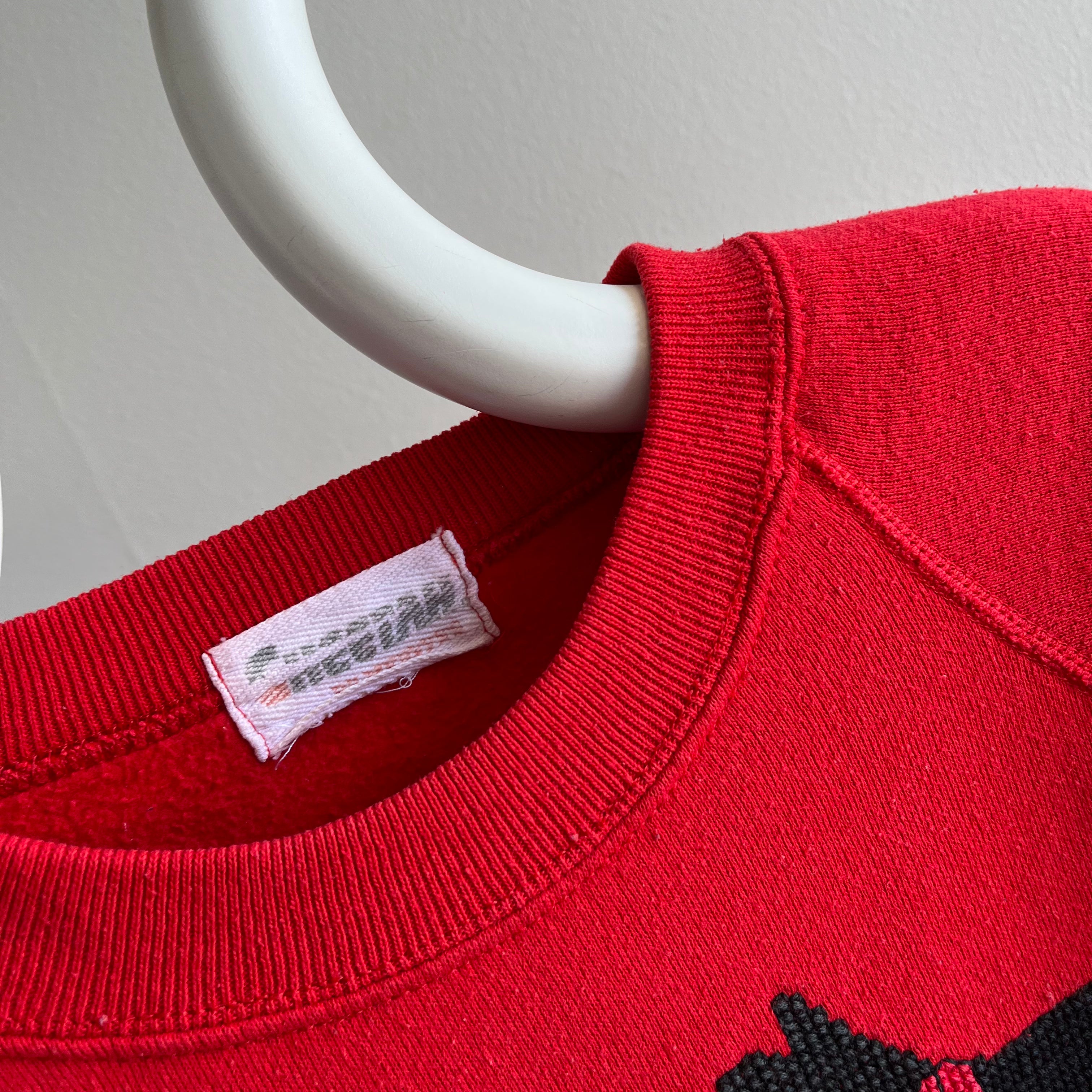 1980s Scottie DIY Needlepoint Sweatshirt