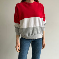 1980s Color Block Red, White and Gray by Bassett Walker !!!!!!!!!