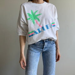 1980s Aruba Cotton *Sweatshirt* Style Lightweight Blouse