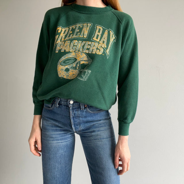 1970/80s Champion Blue Bar Green Bay Packers Sweatshirt