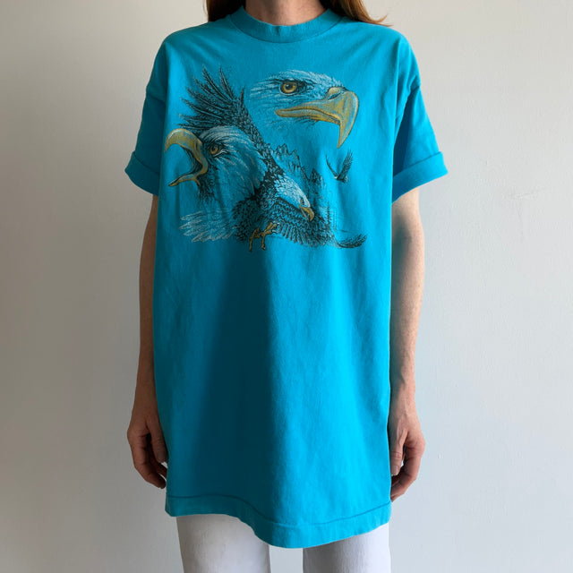 1980s Eagle T-Shirt with a Longer Cut