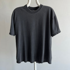 1990/2000s Blank Black Cotton T-Shirt