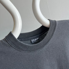 1990/2000s Blank Black Cotton T-Shirt