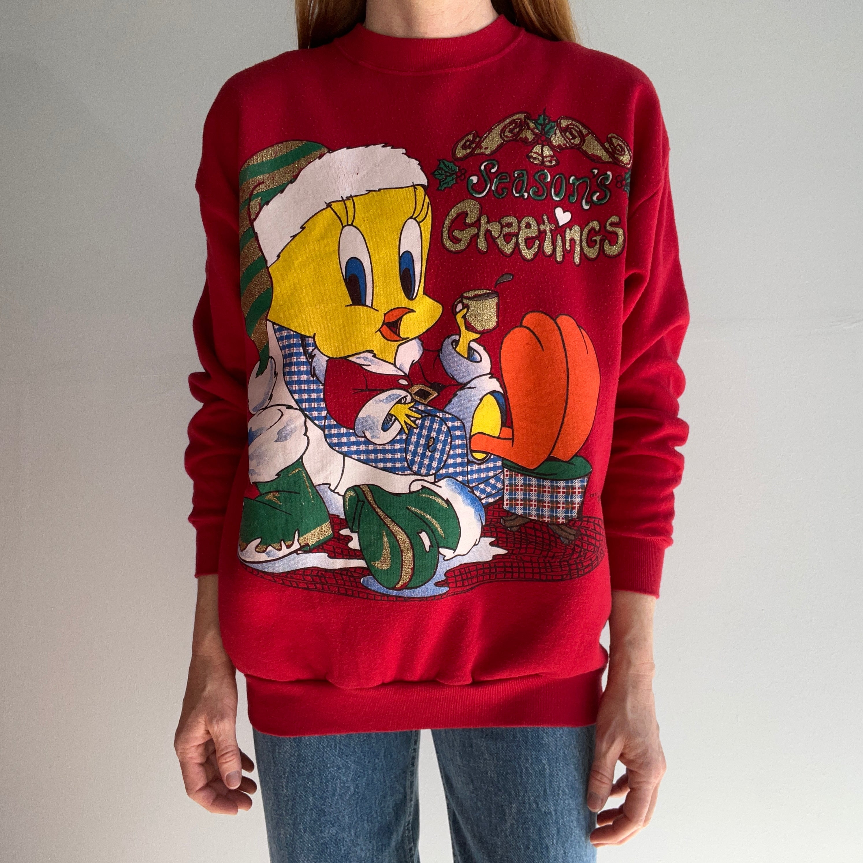 1995 Santa Tweety Sweatshirt