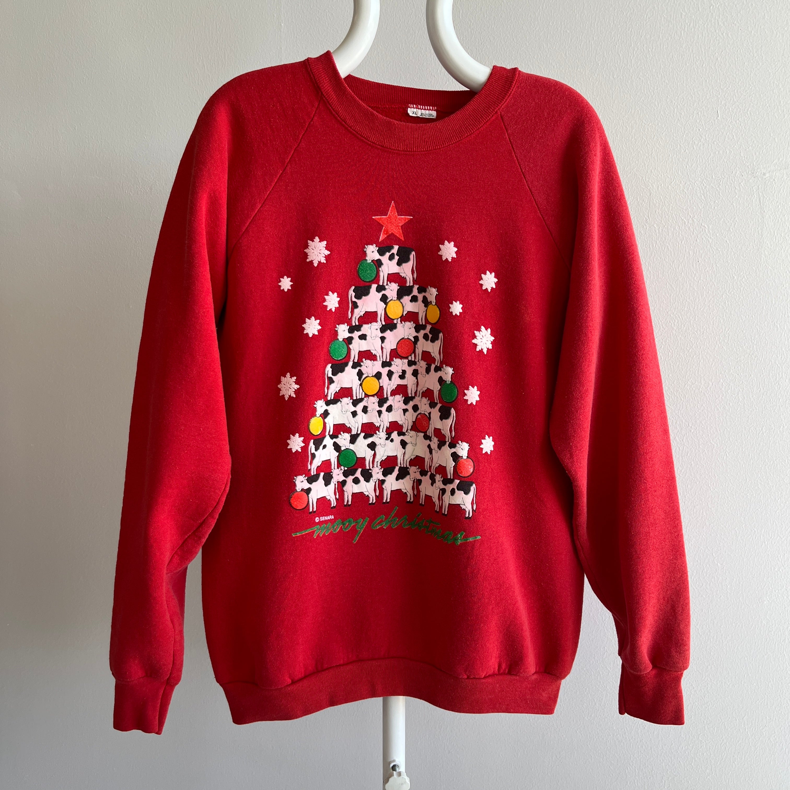 1980s Mooy Christmas Sweatshirt - Show Stopper