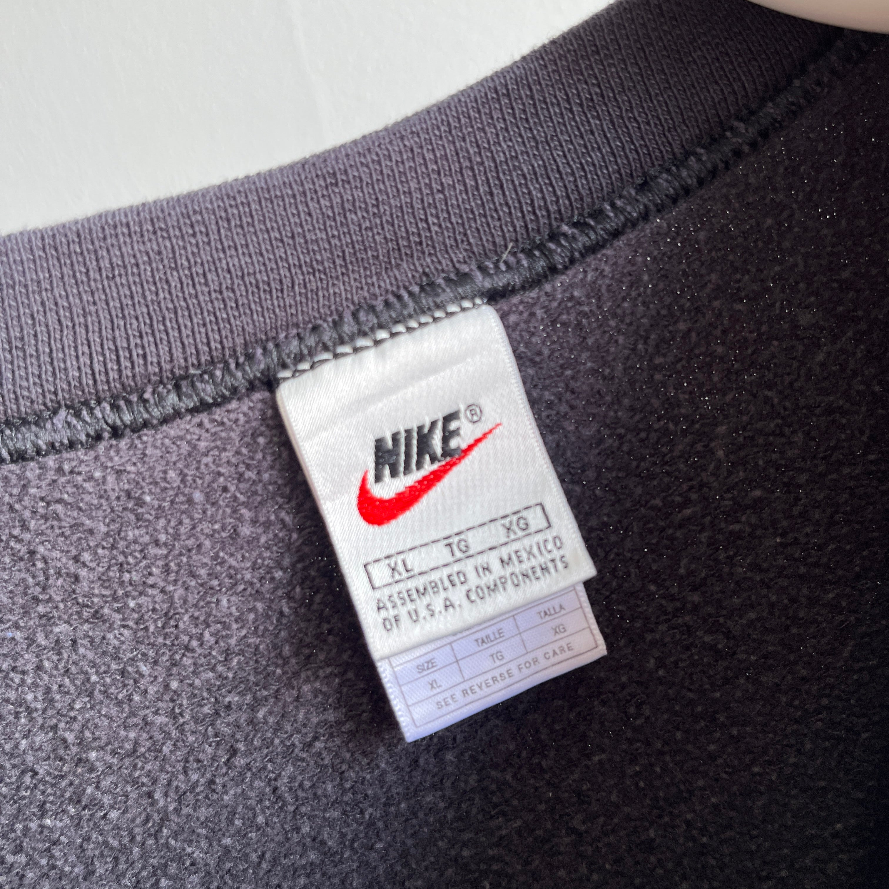 1990s Nike Nicely Worn and Tattered Sweatshirt