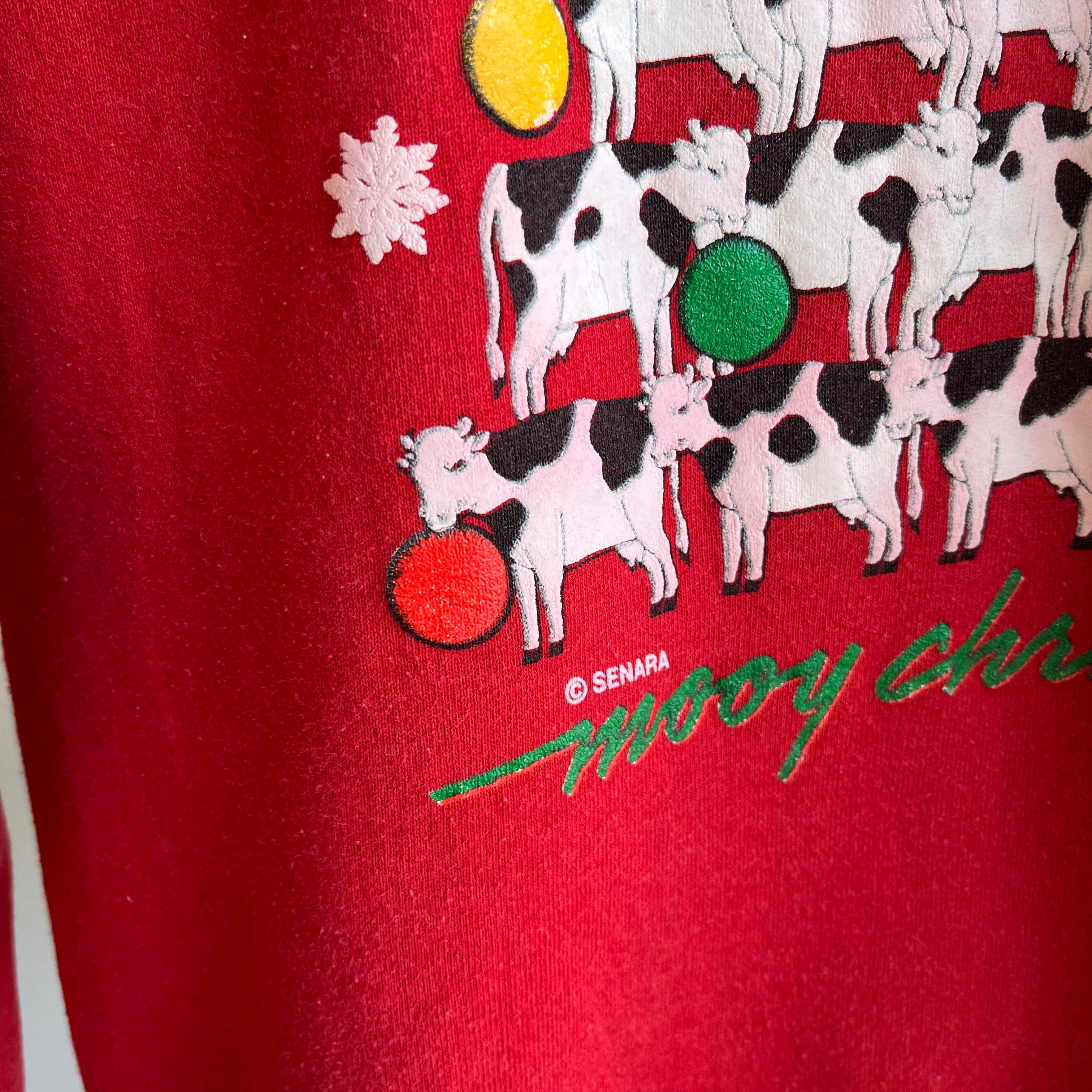 1980s Mooy Christmas Sweatshirt - Show Stopper