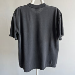 1990/2000s Blank Black Cotton T-Shirt