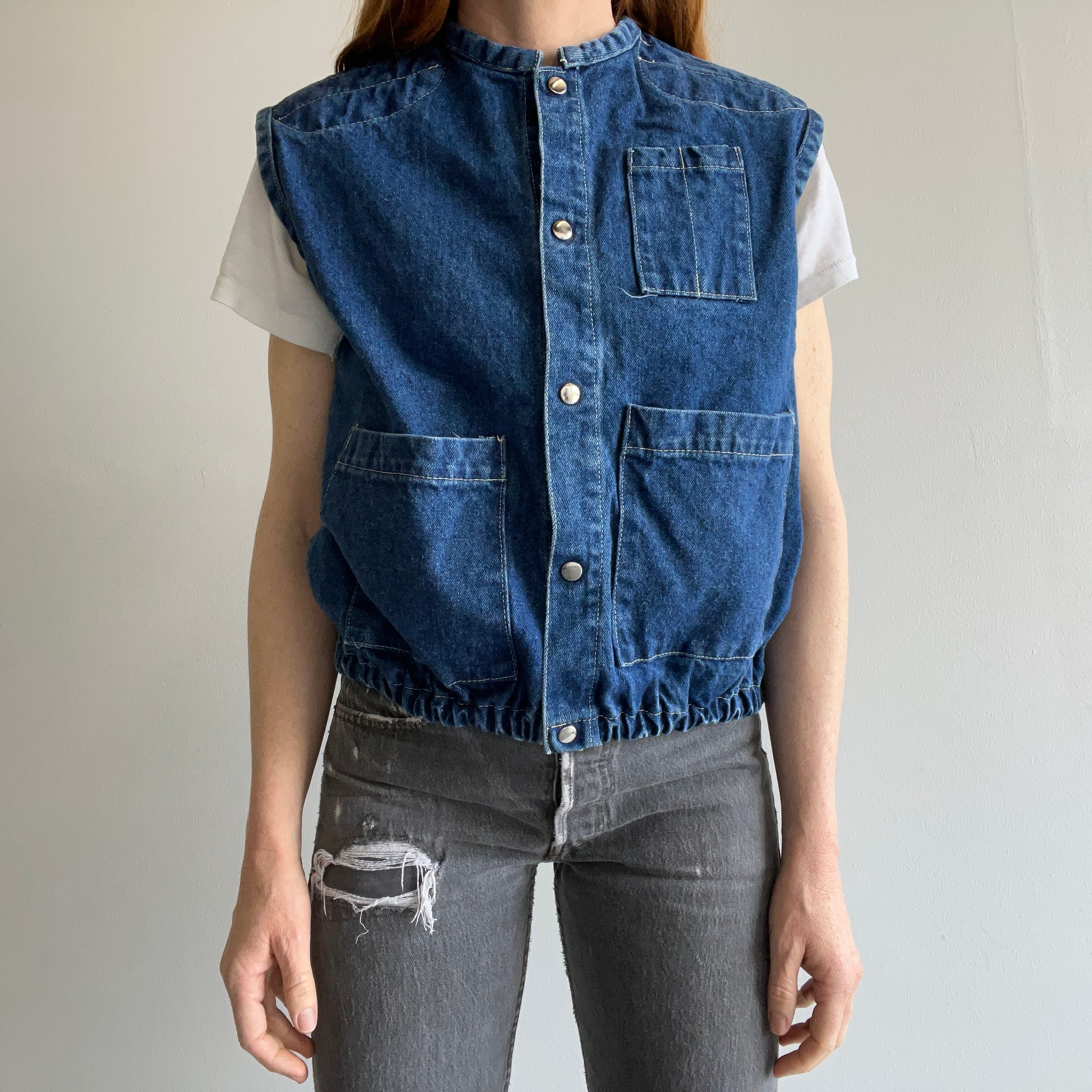 1980s Exceptional Denim Vest