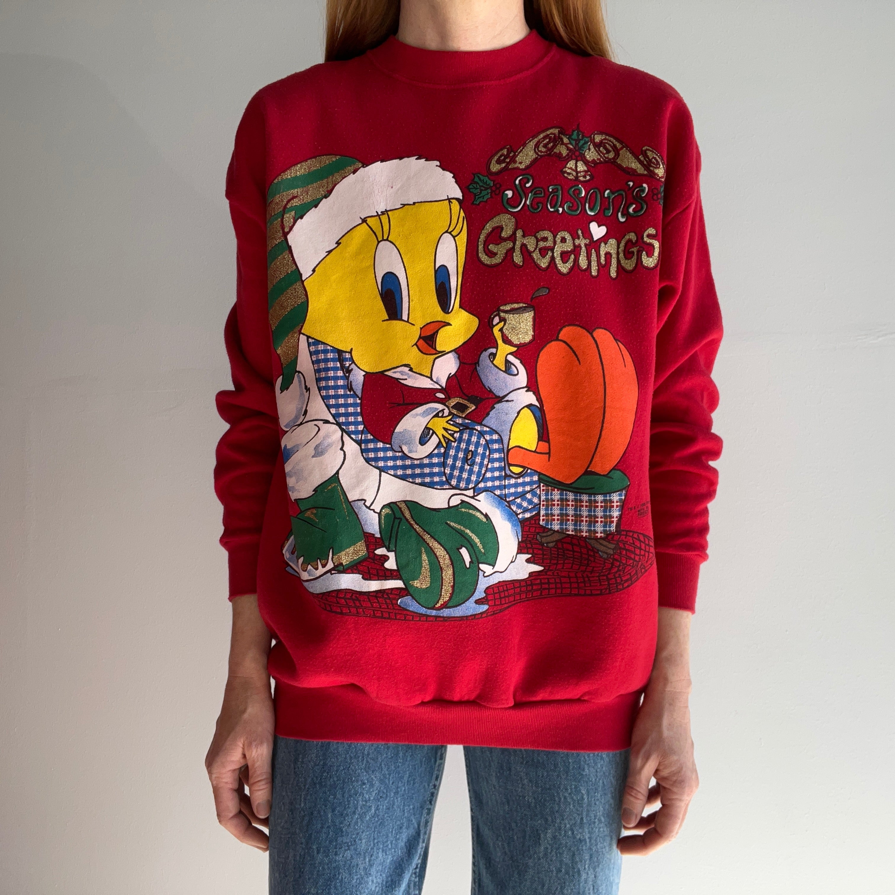 1995 Santa Tweety Sweatshirt