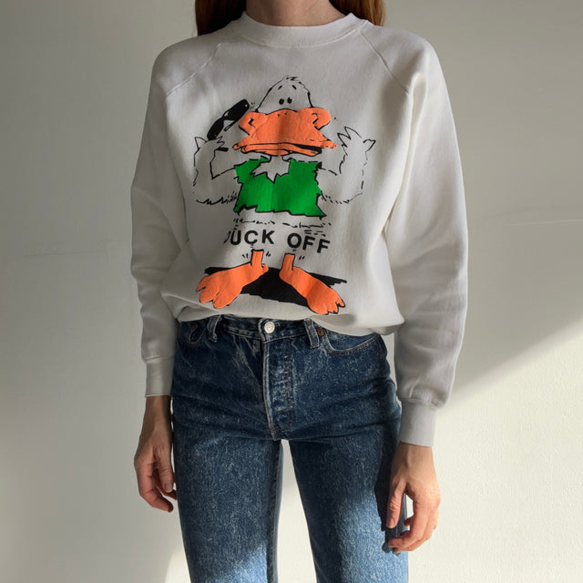 1980s Duck Off Sweatshirt - !!!!