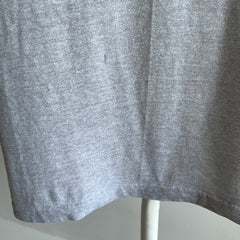 1980s Mended Gray Selvedge Pocket T-Shirt