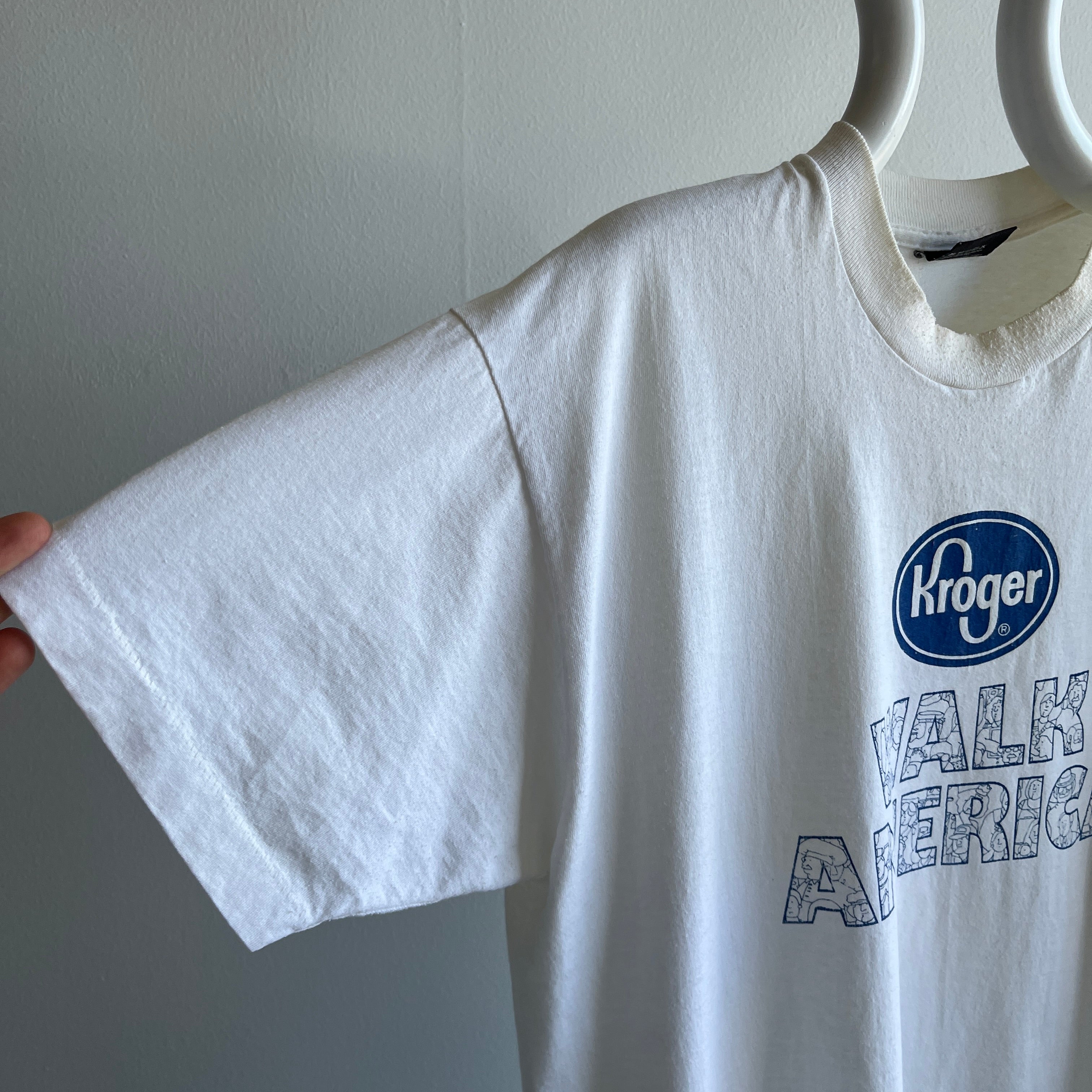 1980s Kroger Market Walk America Aged T-SHirt by Screen Stars