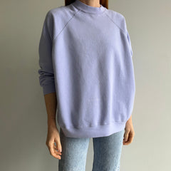 1980s Faded Lavender Relaxed Fit Sweatshirt - Swoon