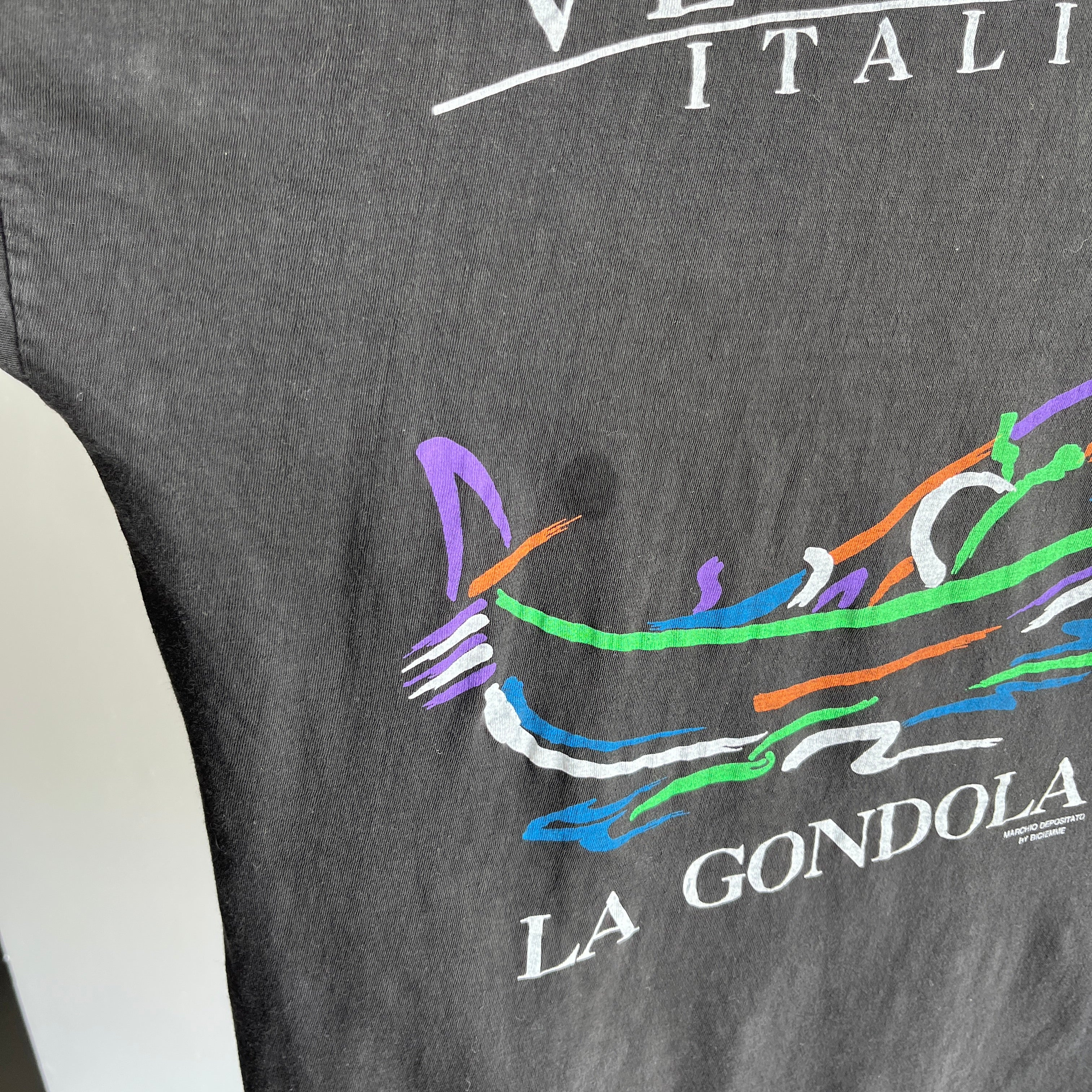 1980s Venezia Italia La Gondola European Made T-Shirt