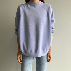 1980s Faded Lavender Relaxed Fit Sweatshirt - Swoon