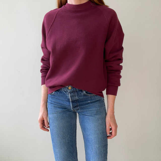 00s Heavy Weight Blank Black Sweatshirt par FOTL - Structuré