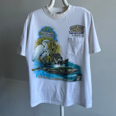 1980/90s Extinction in the Everglades Ron Jon Front and Back Pocket Shirt