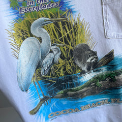 1980/90s Extinction in the Everglades Ron Jon Front and Back Pocket Shirt