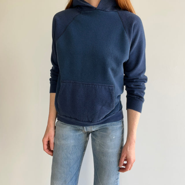 1980s Two Tone Navy (It's Subtle) Pullover Hoodie