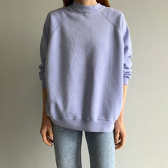 1980s Faded Lavender Relaxed Fit Sweatshirt - Swoon