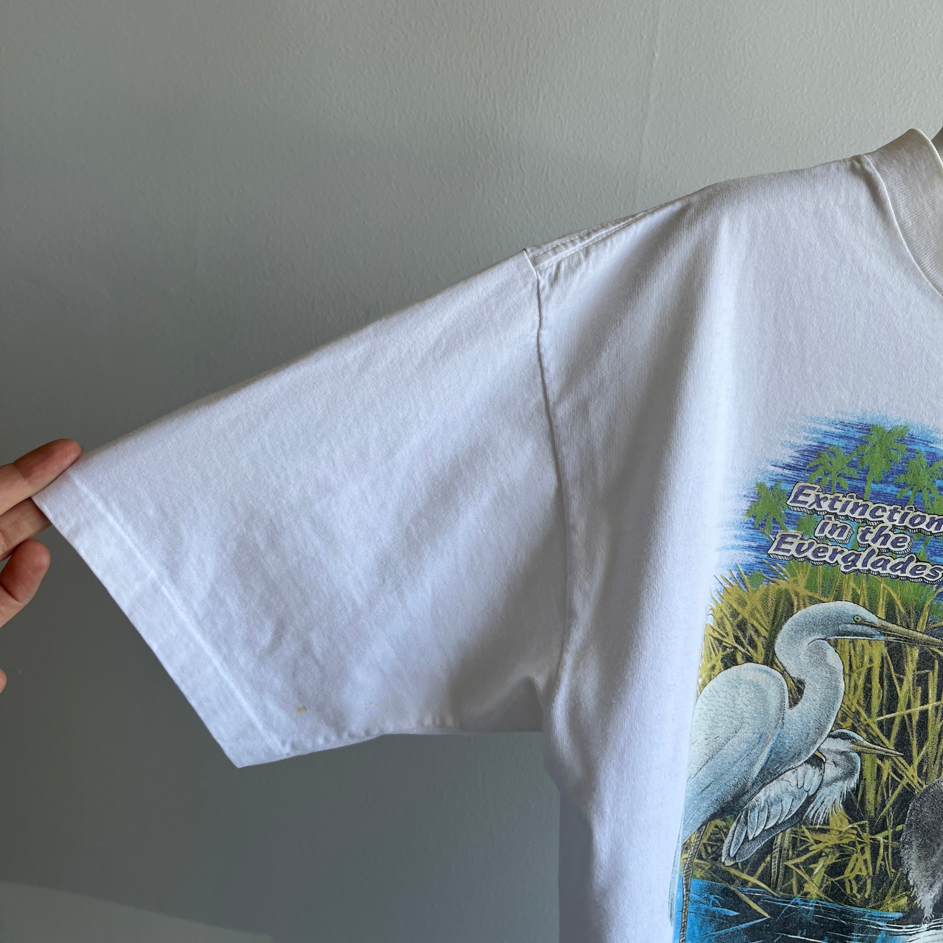 1980/90s Extinction in the Everglades Ron Jon Front and Back Pocket Shirt