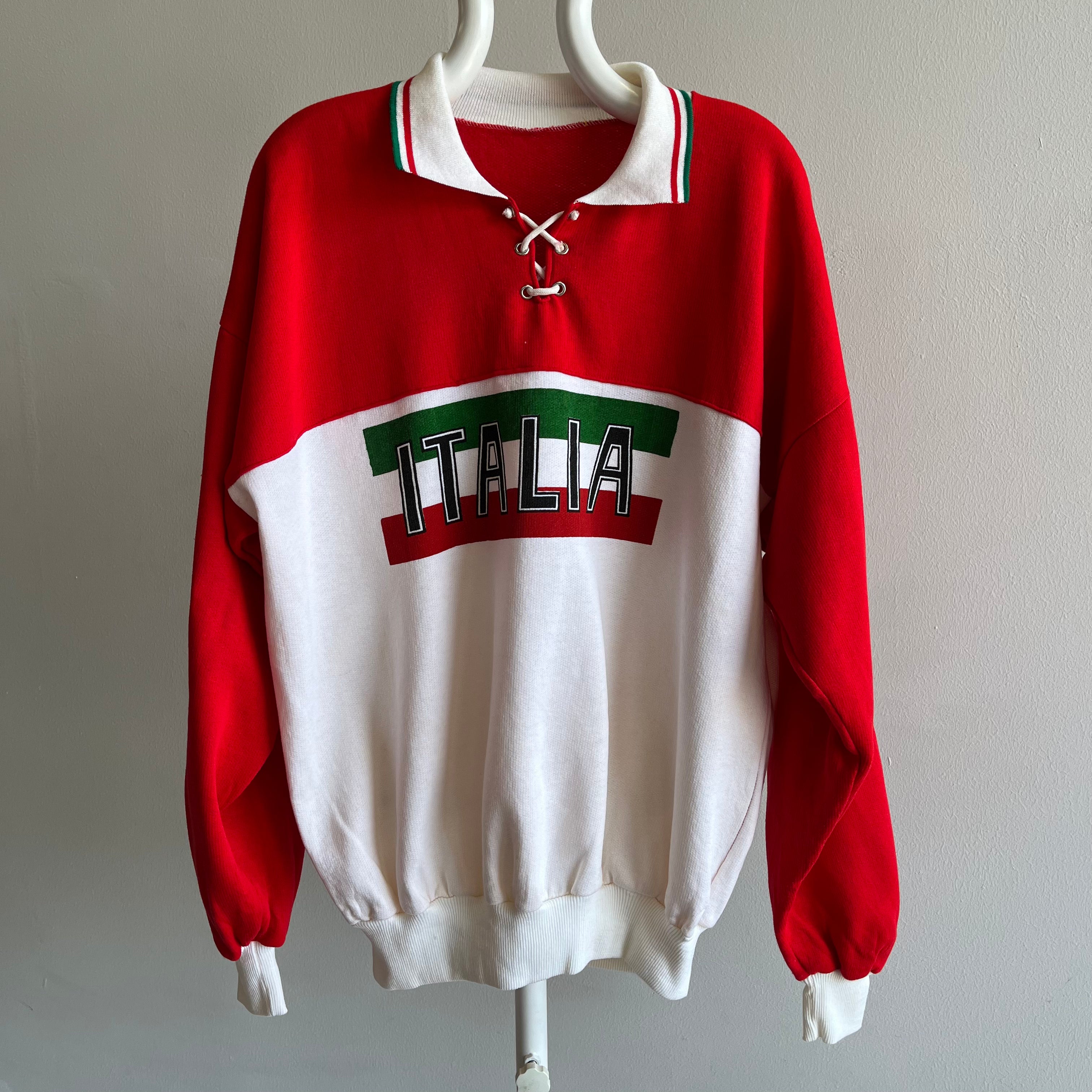 1980s Italia Polo Sweatshirt WOWOWOWOW