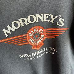 1990s Harley - Moroney's Newburgh, NY Sweatshirt - COLLECTIBLE