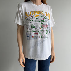 1980s Incredible Madison, Wisconsin Almost Paper Thin Front and Back T-Shirt