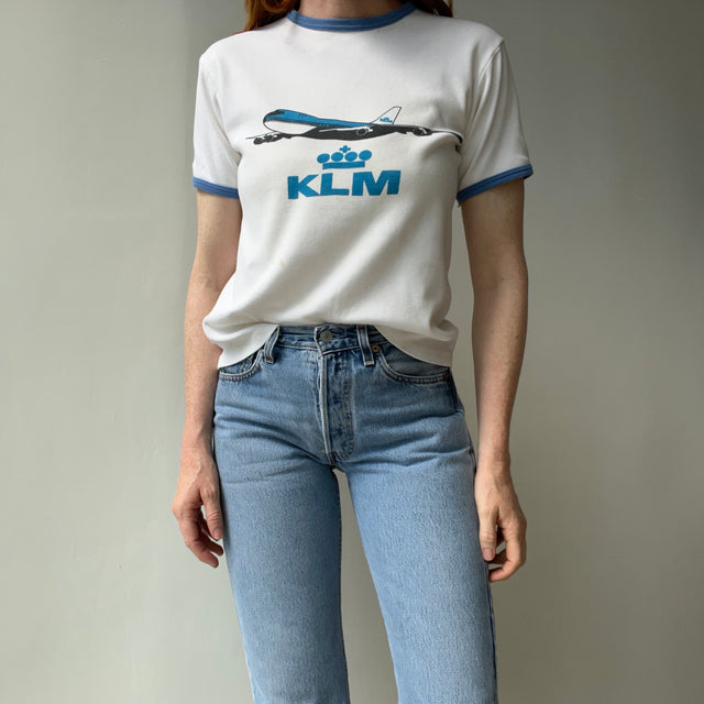 1970s KLM Airlines Ring T-Shirt