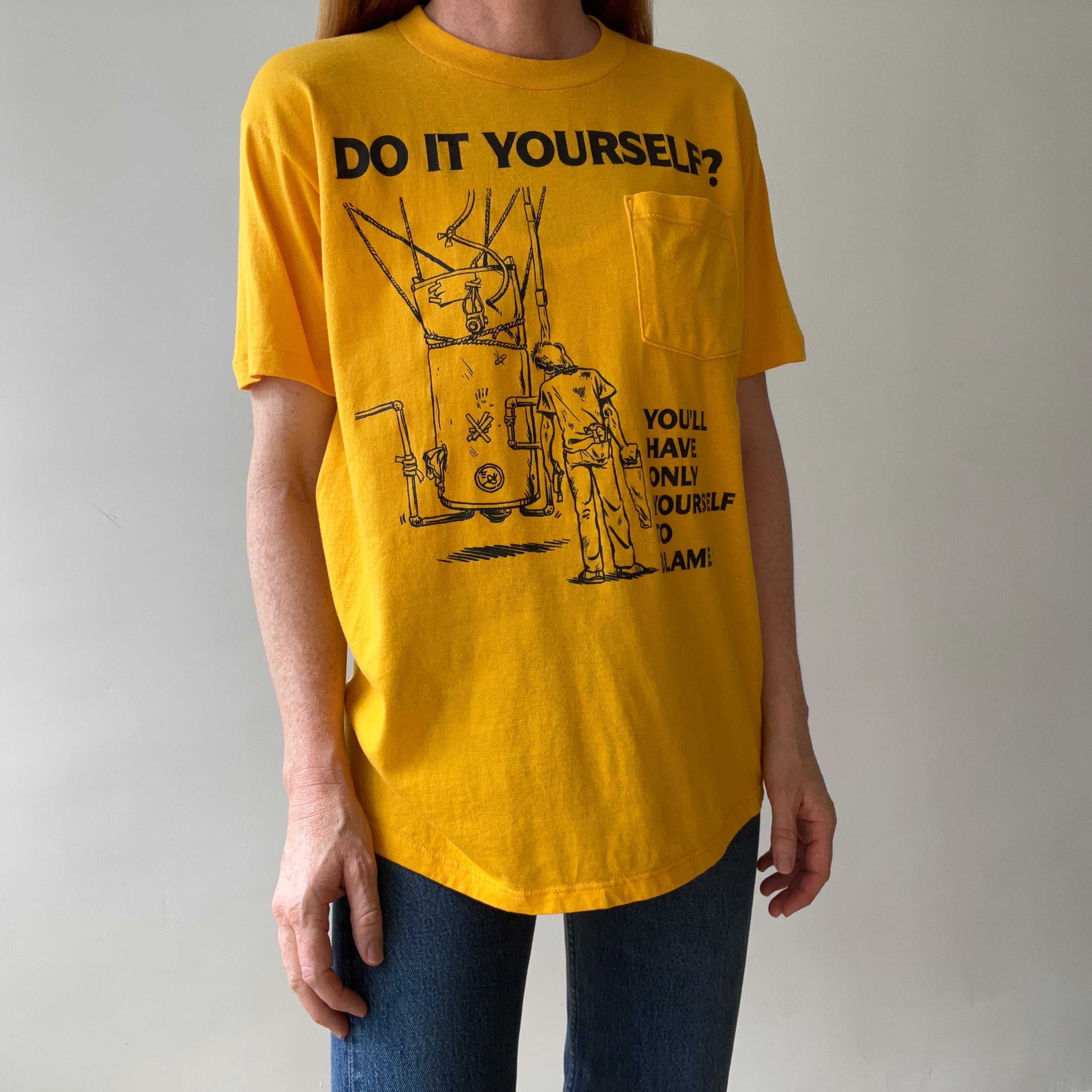 1990s Do It Yourself Plumbing T Shirt - This is so Dad in the 90s