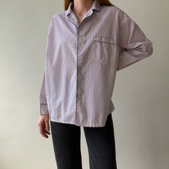 1980s Striped Pajama Shirt