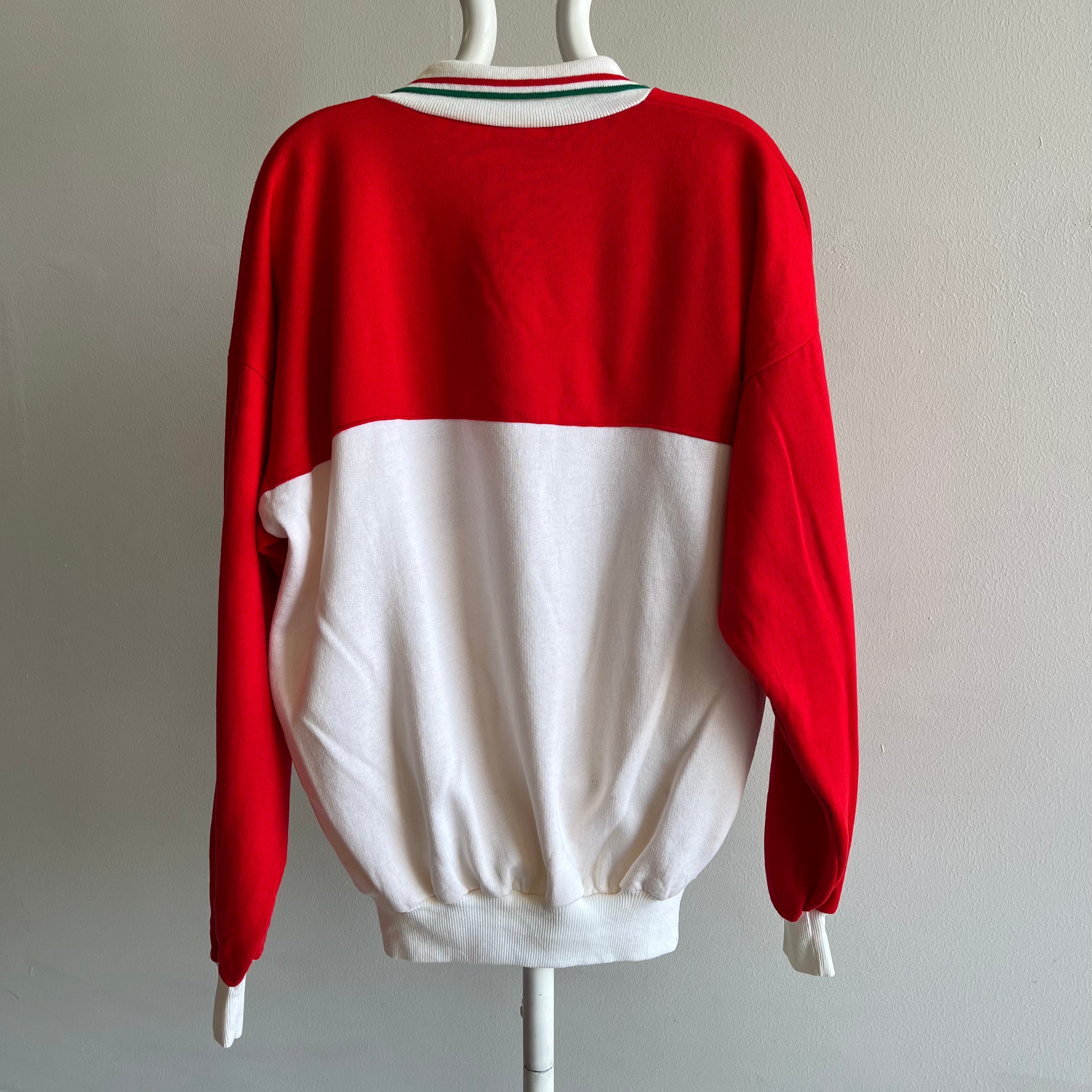 1980s Italia Polo Sweatshirt WOWOWOWOW