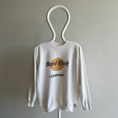 1980s Hard Rock Cafe - London - Sweatshirt with Cut Sides