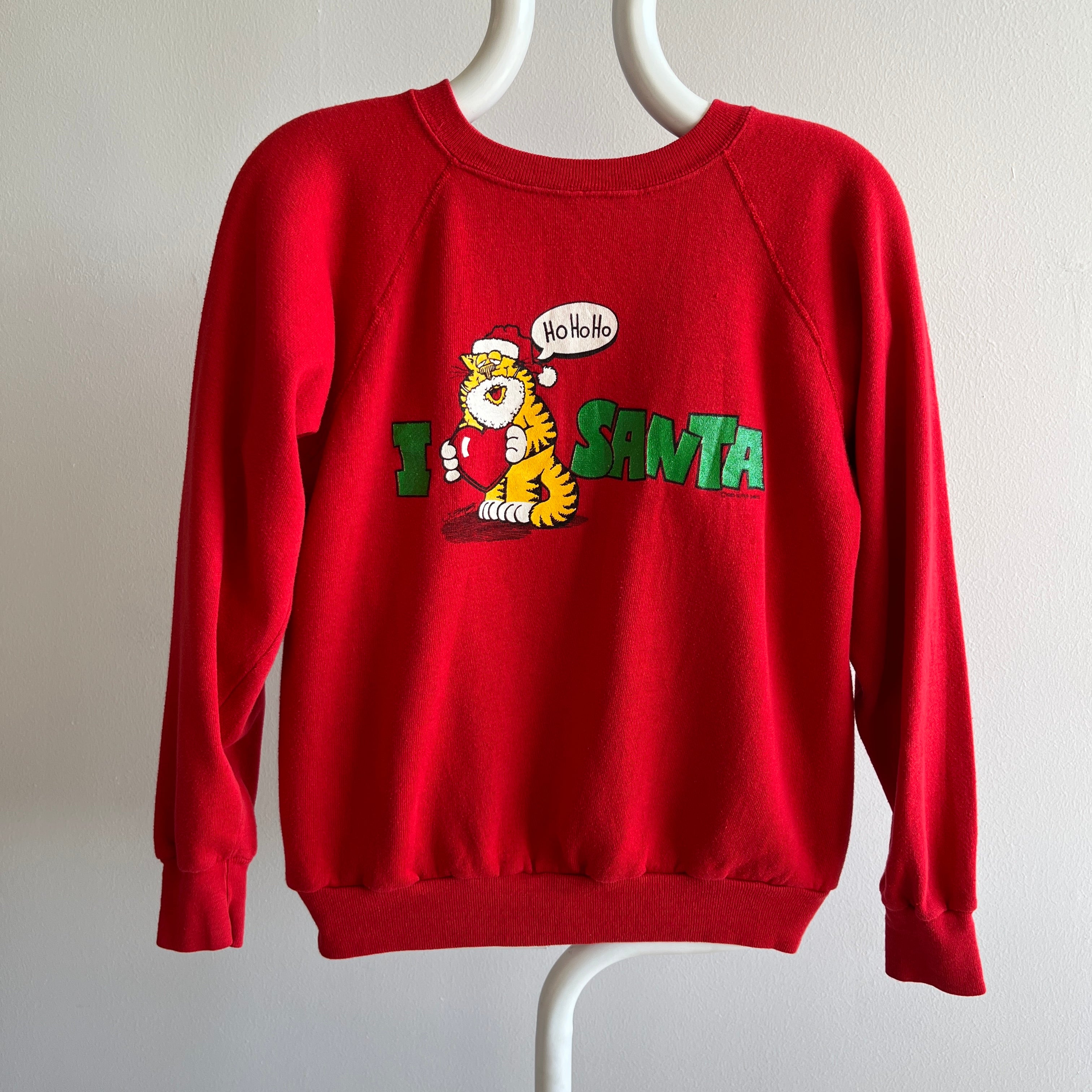 1985 Garfield as Santa Sweatshirt - Collectible