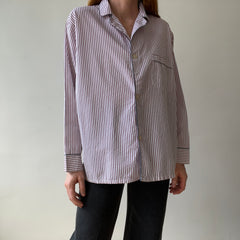 1980s Striped Pajama Shirt