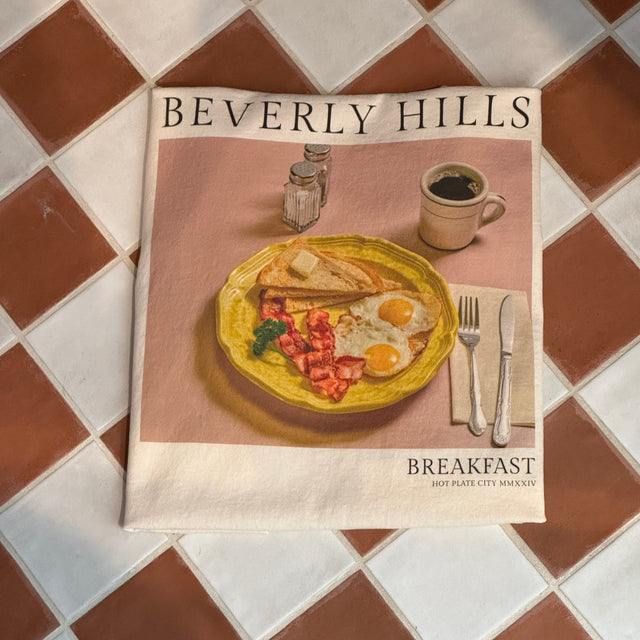 Hot Plate City - Bacon and Eggs Beverly Hills Breakfast with Coffee!