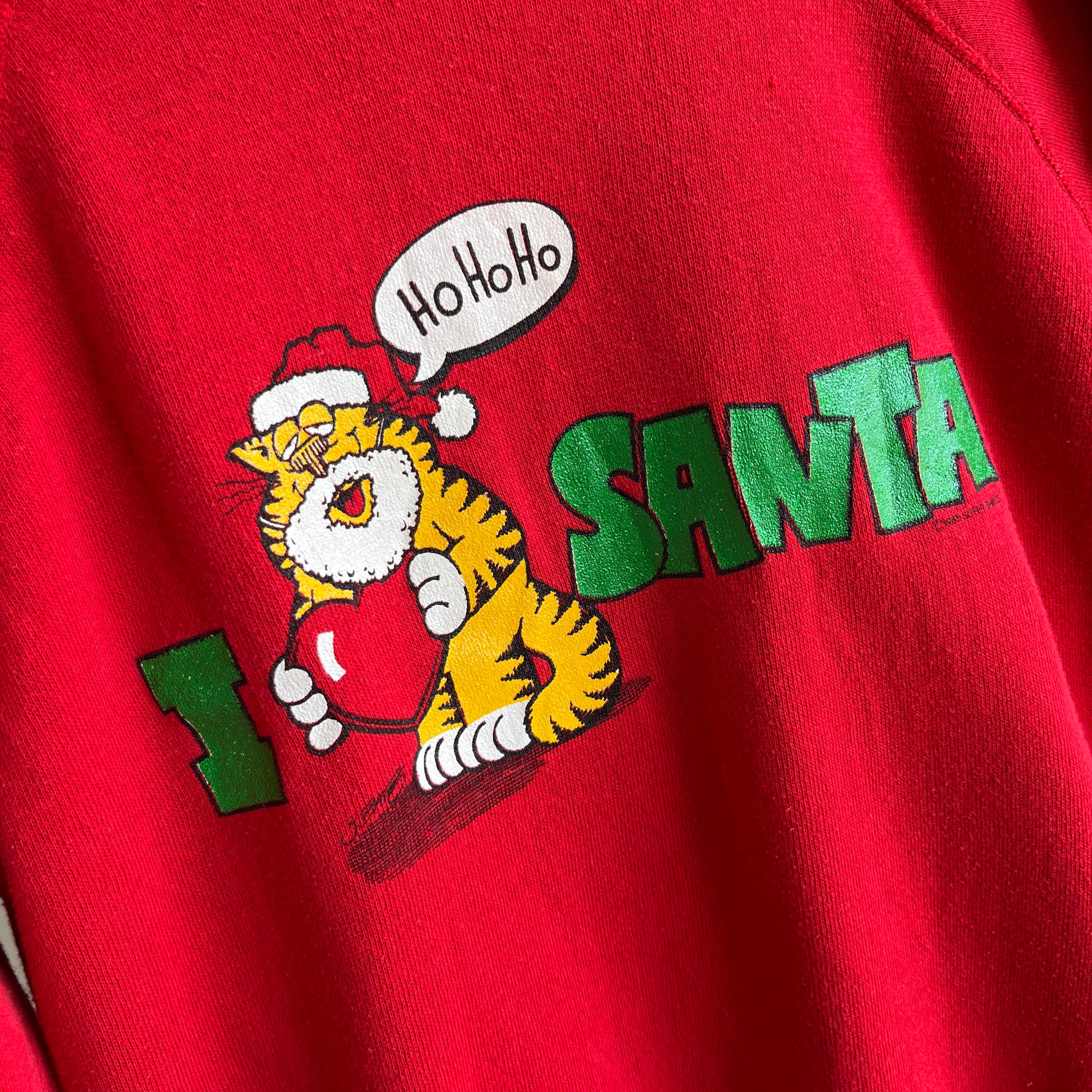 1985 Garfield as Santa Sweatshirt - Collectible