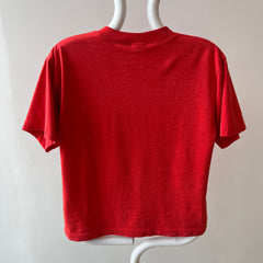 1980s Super Stained Red Pocket T-Shirt