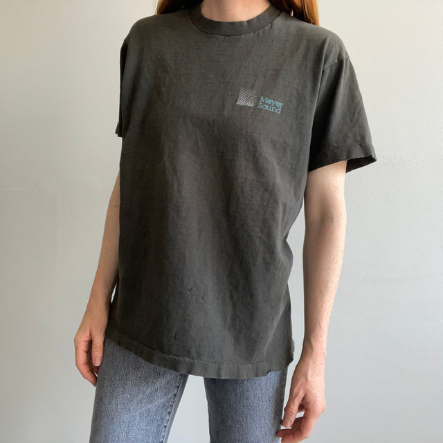 1980s Meyer Sound Front and Back Tattered Cotton T-Shirt