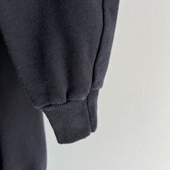 1980s Blank Black Sweatshirt by Pannill x Hanes