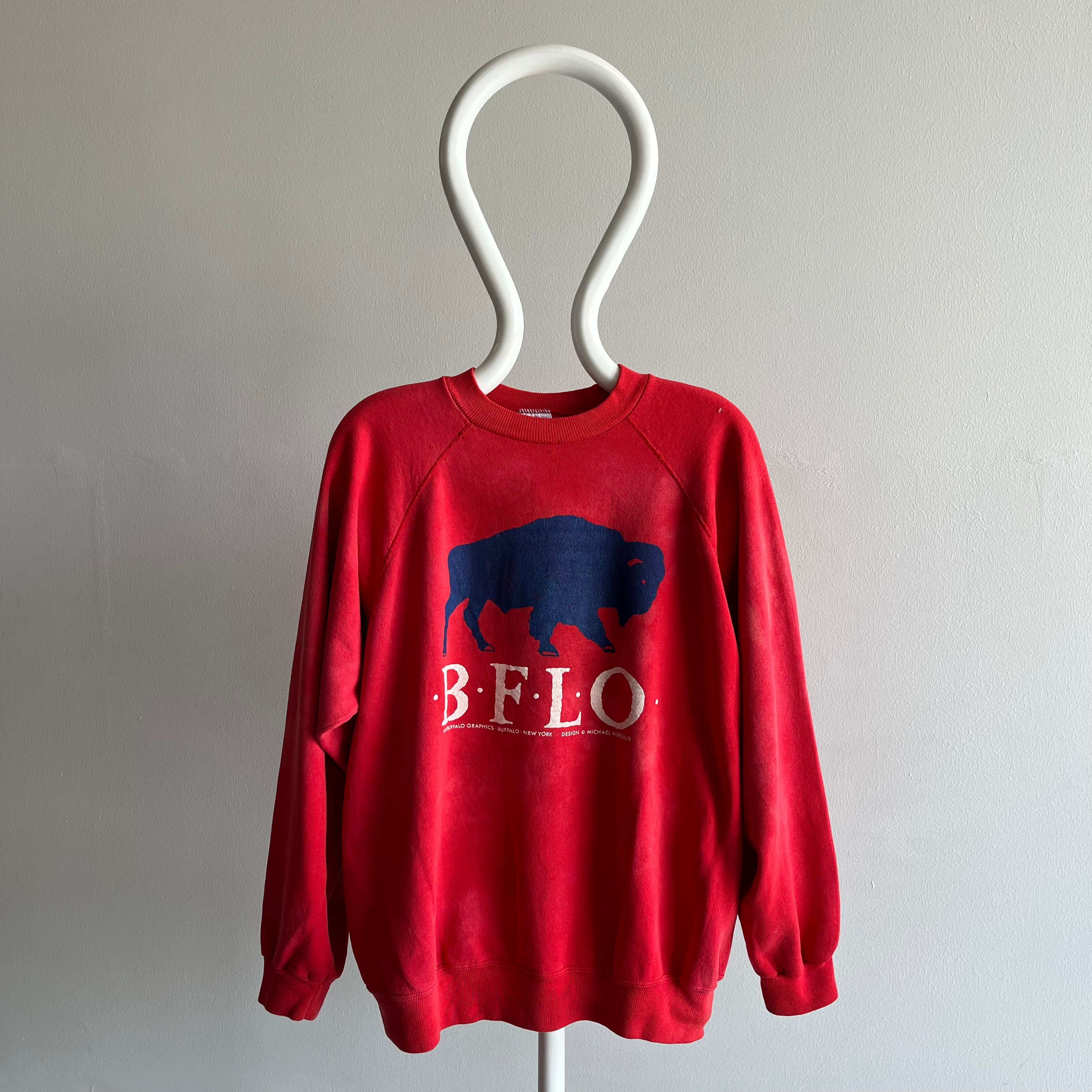 1990s BFLO Bleached Out Sun Faded Beyond Sweatshirt