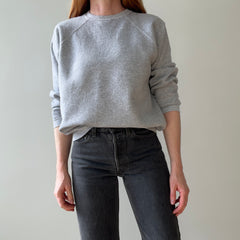 1990s Blank Gray HHW Raglan Sweatshirt