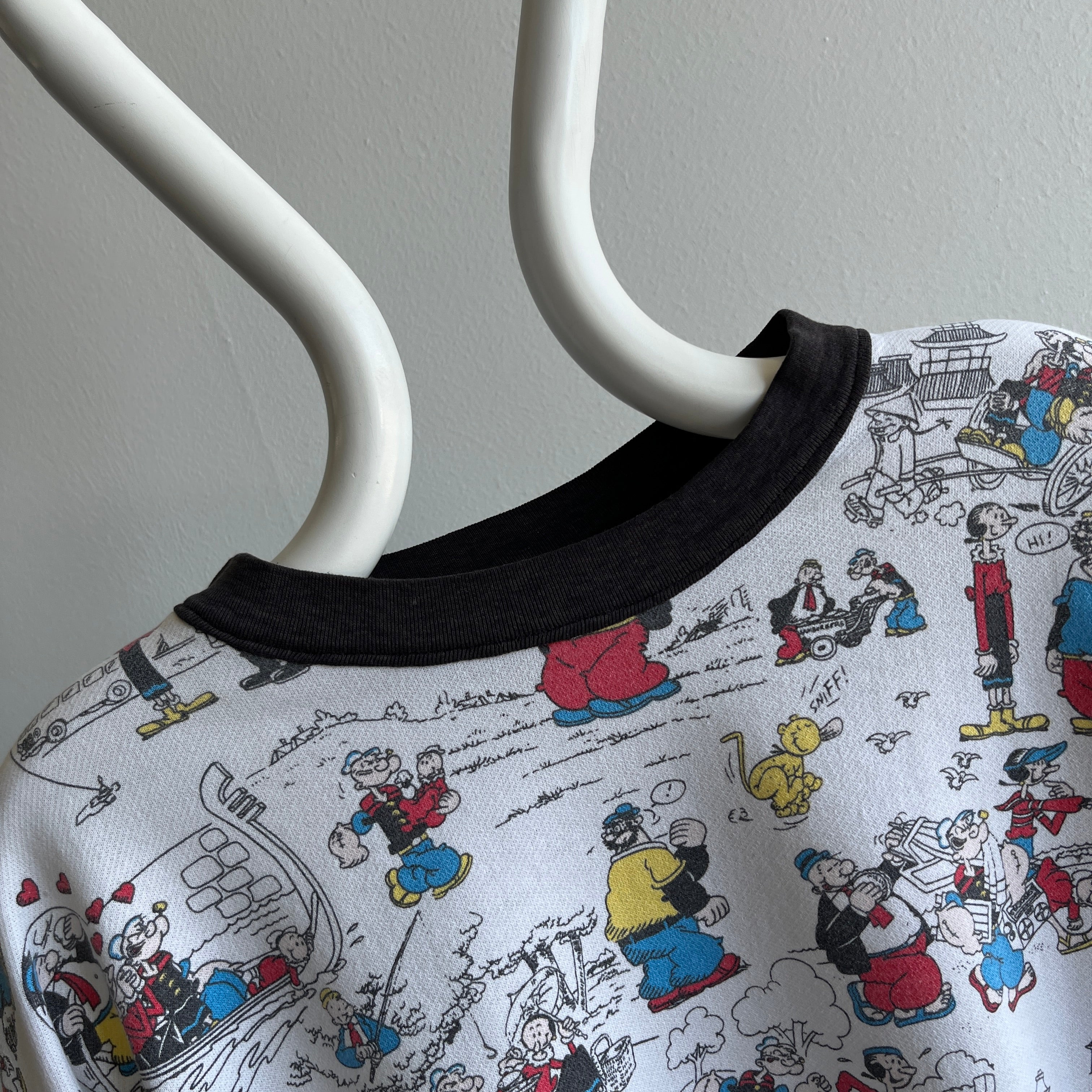 1980s Popeye Sweatshirt - Collectible - Please read fine print