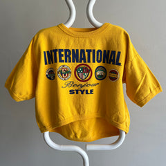 1980s Bonjour Brand Epic Graphic Sweatshirt/Shirt/Cotton/Crop