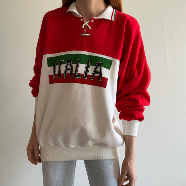 1980s Italia Polo Sweatshirt WOWOWOWOW